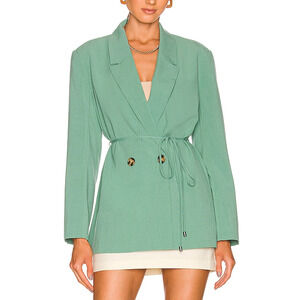 Ena Pelly 'Aspenn' Green Polyester Suiting Blazer Size 4